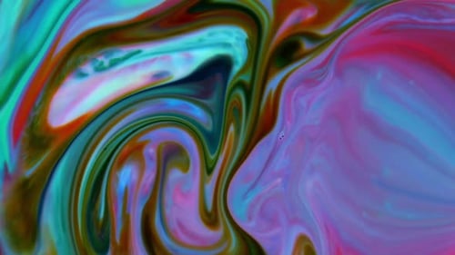 Vibrant Abstract Ink Patterns Swirling Colors