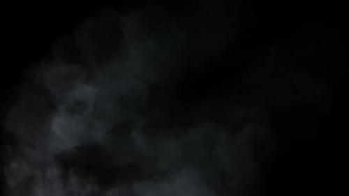 Ominous Dark Smoke Overlay with Alpha Channel