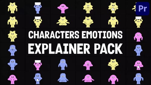 Characters Emotions Explainer Pack for Premiere Pro