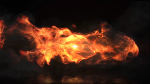 Dynamic Fire Burst Logo Reveal