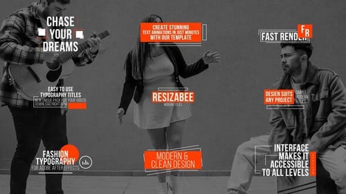 Kinetic Typography Modern Titles Animation Pack