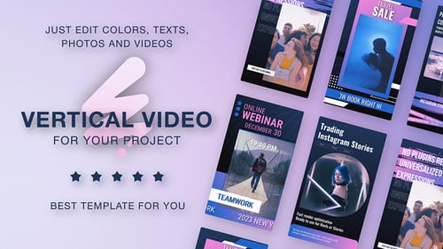 Dynamic Vertical Video Templates for Social Media Stories
