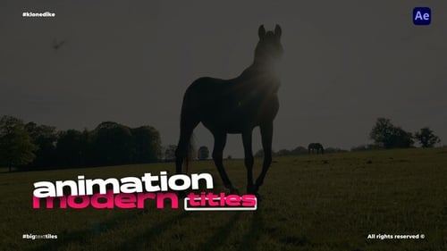 Dynamic Modern Kinetic Text Titles