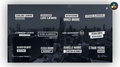 Minimal Lower Thirds - DR