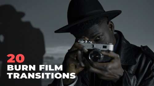 Dynamic Film Burn Transitions Pack