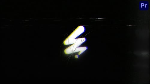 Modern Glitch Logo Reveal with Digital Static Effects