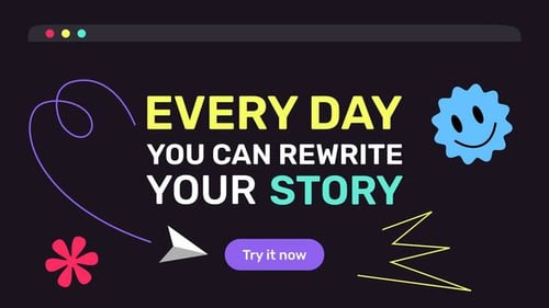 Dynamic Flat Digital Titles for Modern Presentations and Videos