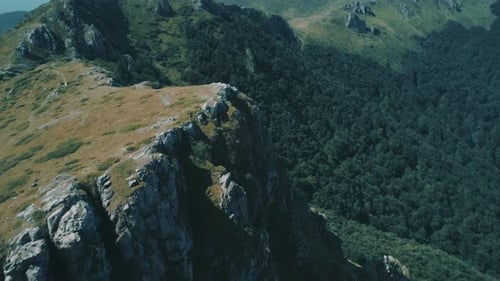 Fly Over Mountain Top
