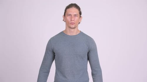 Upset Man Expressing Frustration in Close Up Shot