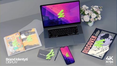 Maquete de identidade de marca