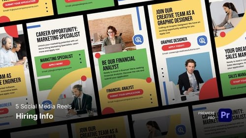 Modern Social Media Job Opening Reels for Recruitment