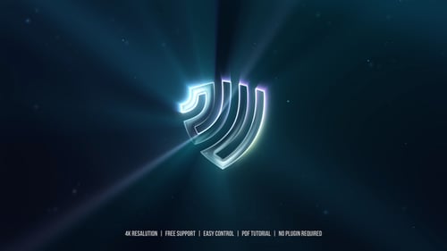 Dynamic Light Rays Logo Reveal Opener