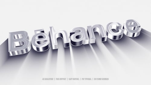 Sleek Metallic 3D Logo Reveal