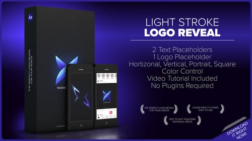 Light Stroke Logo Reveal