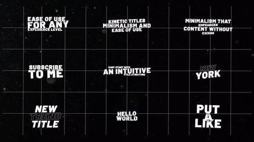 Kinetic Titles 1.0 \ FCPX & Apple Motion
