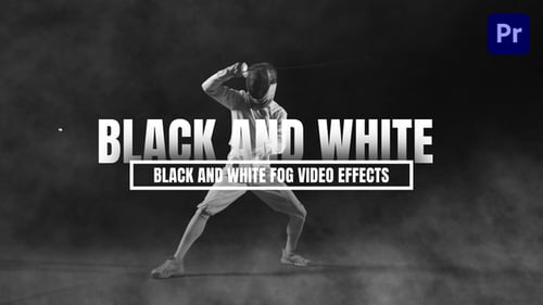 Dramatic Monochrome Fog Video Effect Overlays