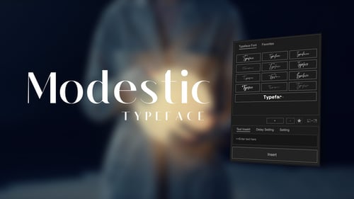 Animated Typeface - Modestic