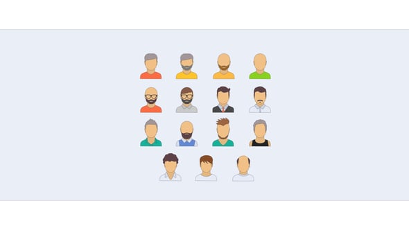 Animated Character Icons Pack with Customizable Avatar Designs ...