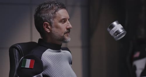 Astronaut in Space with Floating Can