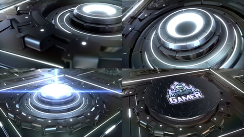 Techno Gaming Intro Logo Reveal