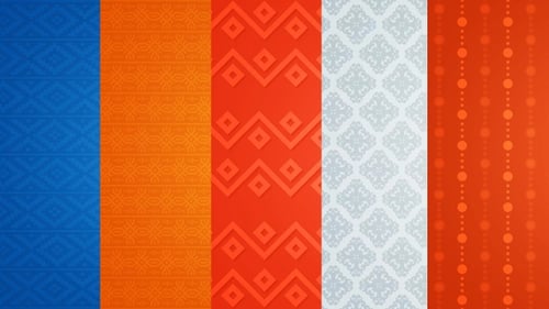 Animated Decorative Looping Geometric Pattern Backgrounds