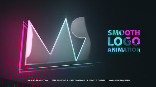 Dynamic Light Streak Logo Reveal