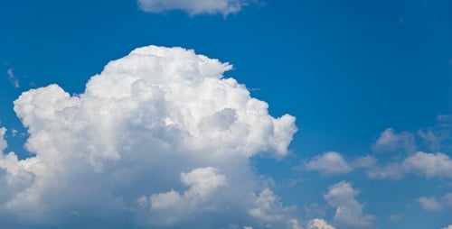 Puffy Cumulus Clouds Timelapse