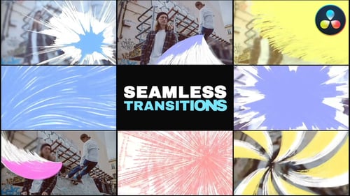 Colorful Dynamic Seamless Transitions | DaVinci Resolve