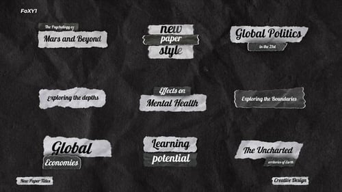 Paper Titles // Premiere Pro