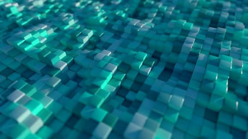 Abstrakter Hintergrund aus bunten Steinwürfeln mit zufälligem