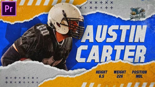 Sports Player Introduction | Match Opener MOGRT for Premier Pro