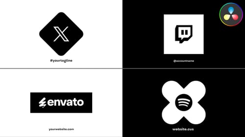 Paquete de Logotipos Minimalista para DaVinci Resolve