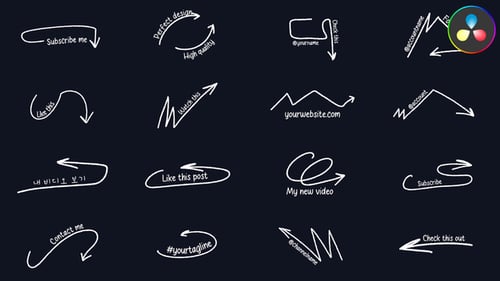 Arrows Pointers for DaVinci Resolve