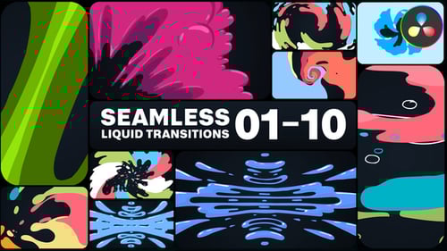 Seamless Liquid Transitions for DaVinci Resolve
