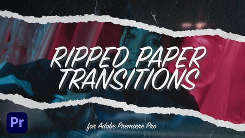 30 Ripped Paper Transitions for Premiere Pro