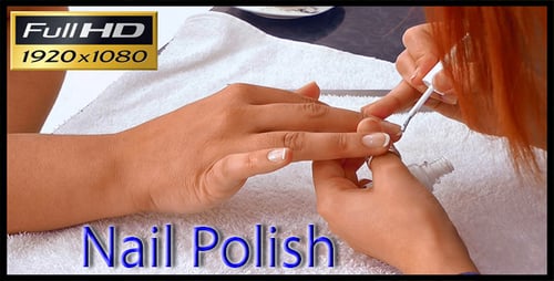 Nail Artist Applies Elegant White Nail Polish