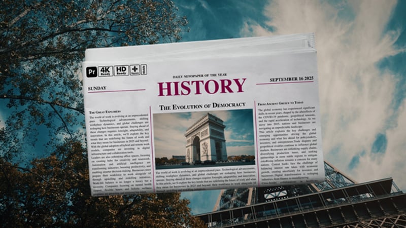 News Paper Animation Editable Video Templates - Envato