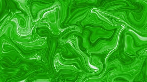 Green Paint Marble Liquid Animated Background