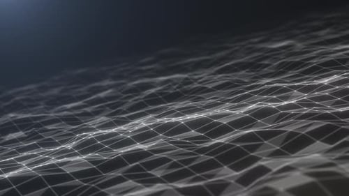 Abstract Digital Network Grid Flowing Background Animation Loop
