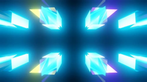 Abstrakter VJ Loop mit pulsierenden Formen und Linien