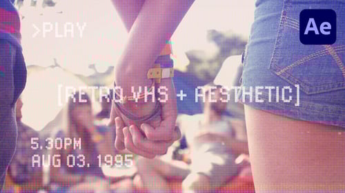 Retro VHS Aesthetic Titles