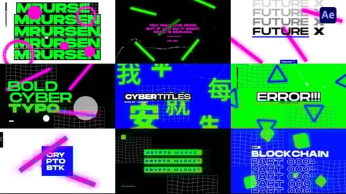 Typography Neon Animation | AE