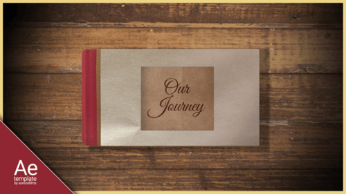 Nostalgic Photo Album Slideshow with Animated Scrapbook Design