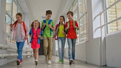 School Friends Chatting