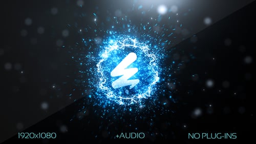 Dynamic Particle Streak Logo Reveal Opener