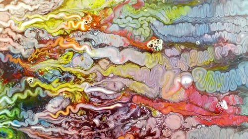 Abstract Water Paint Diffusion Art 12