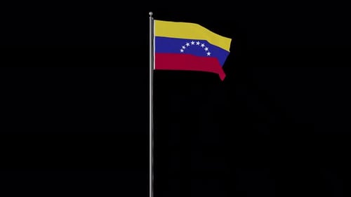 Animated Waving Flag of Venezuela