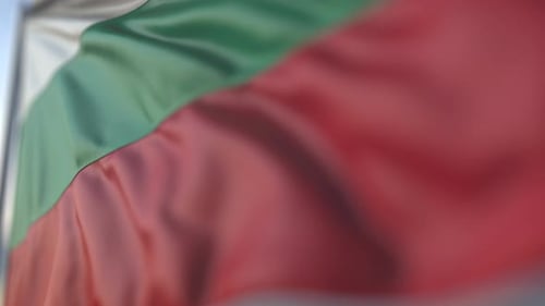 Bulgarian Flag Waving: Seamless Realistic Loop Animation