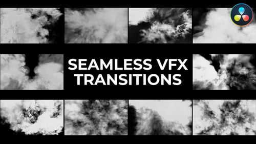 Dynamic Smoke Fluid VFX Transitions Pack for Video Projects
