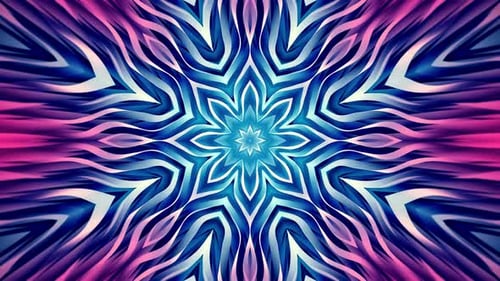 Vibrant Fluid Kaleidoscope Abstract Motion Background